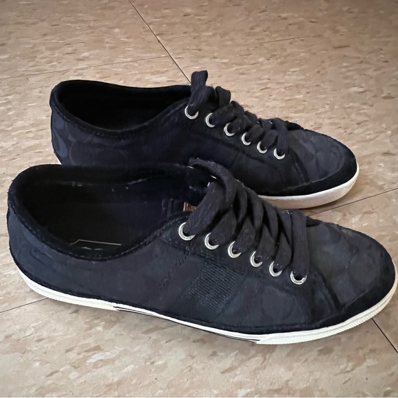 Coach Unisex Signature Logo Sneakers Men's size 7 1/2M Women’s size 9.5 - Picture 1 of 13